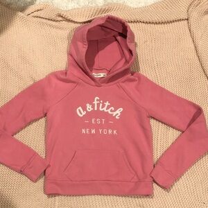 Abercrombie Pink Kids Fleece Hoodie L 10/12/14 kjk2